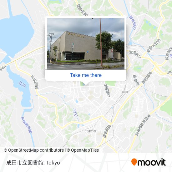 成田市立図書館 map