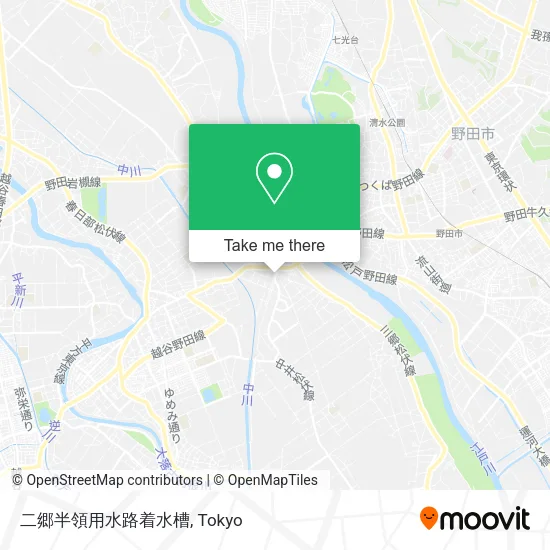 二郷半領用水路着水槽 map