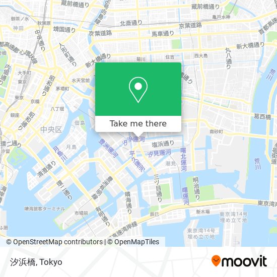 汐浜橋 map