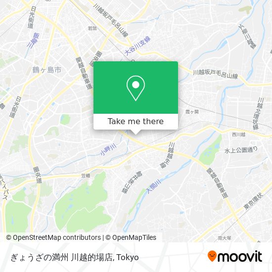 ぎょうざの満州 川越的場店 map