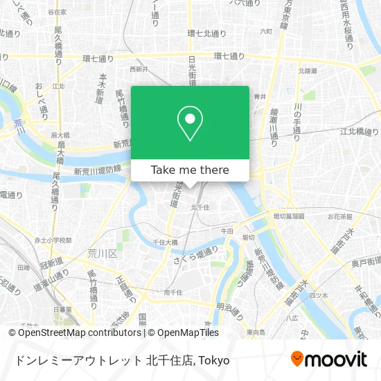 Donremy Outlet Kitasenju Store map