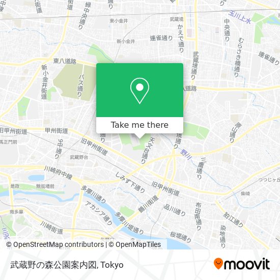 武蔵野の森公園案内図 map