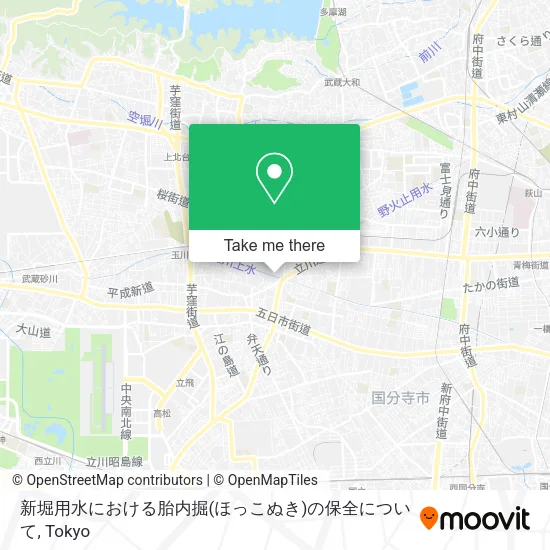 新堀用水における胎内掘(ほっこぬき)の保全について map