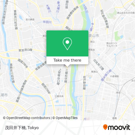 茂田井下橋 map