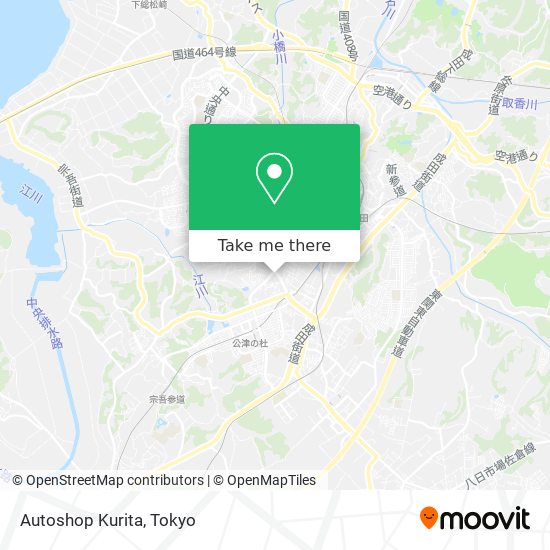 Autoshop Kurita map