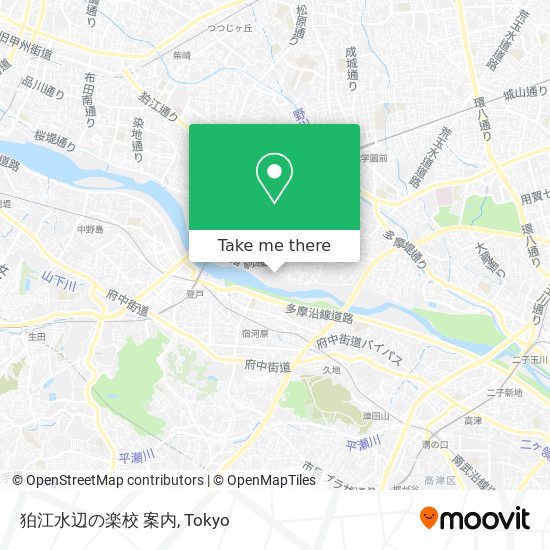 狛江水辺の楽校 案内 map