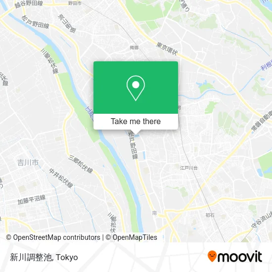 新川調整池 map