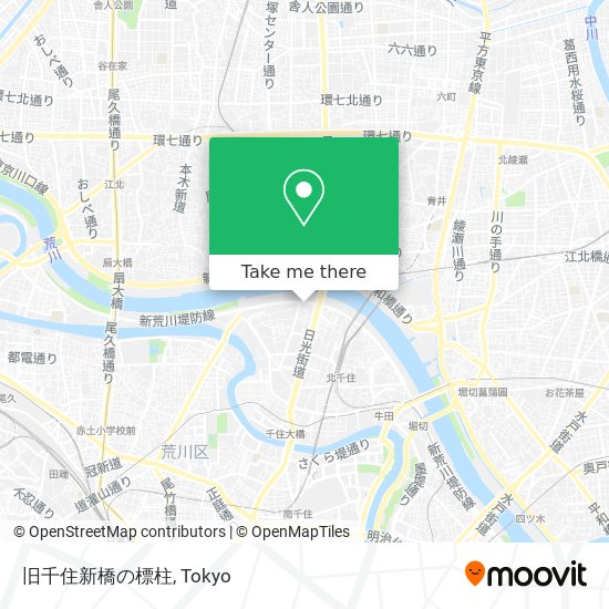 旧千住新橋の標柱 map