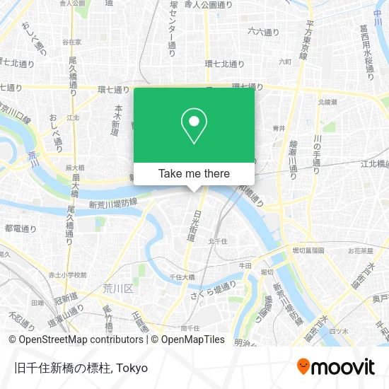 旧千住新橋の標柱 map