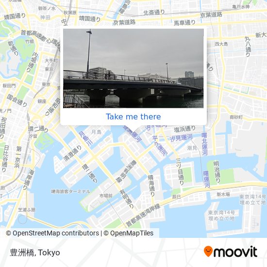 豊洲橋 map