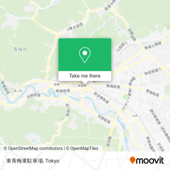 東青梅東駐車場 map