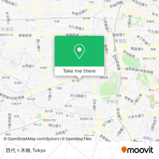 西代々木橋 map