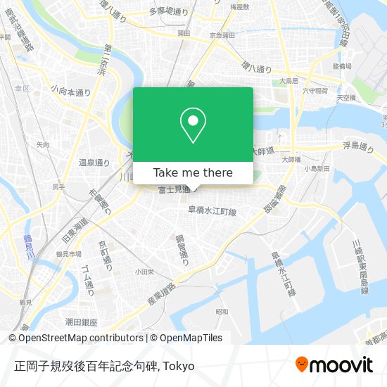 正岡子規歿後百年記念句碑 map