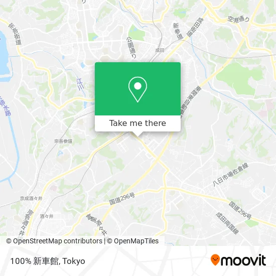 100% 新車館 map