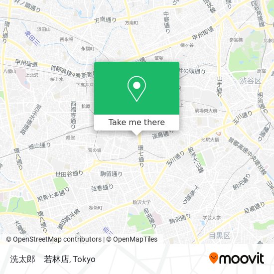 洗太郎　若林店 map