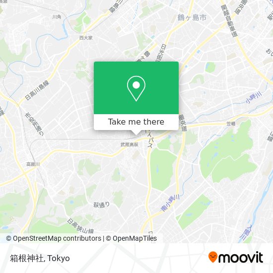 箱根神社 map