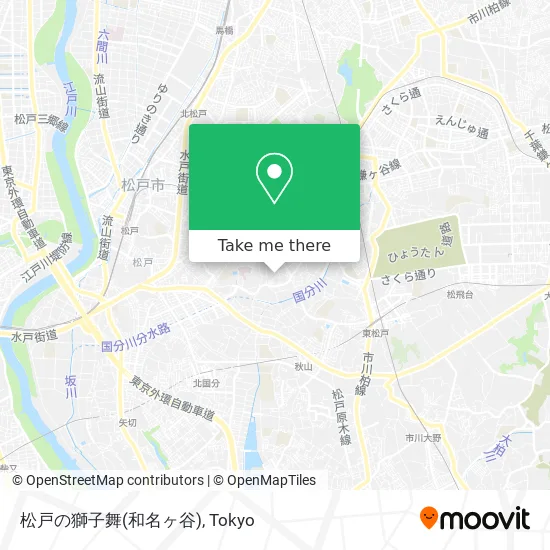 Matsudo Lion Dance (Wanagaya) map