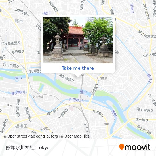 飯塚氷川神社 map