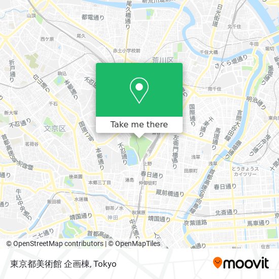 東京都美術館 企画棟 map