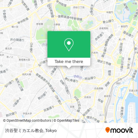 渋谷聖ミカエル教会 map