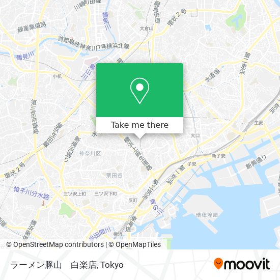 ラーメン豚山　白楽店 map