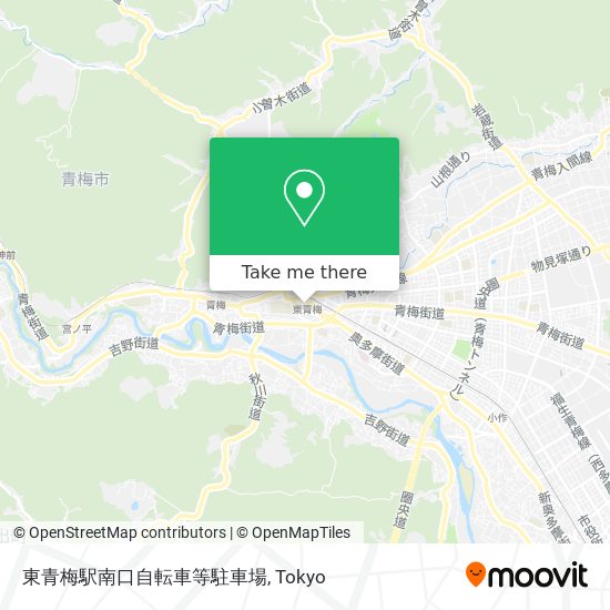 東青梅駅南口自転車等駐車場 map