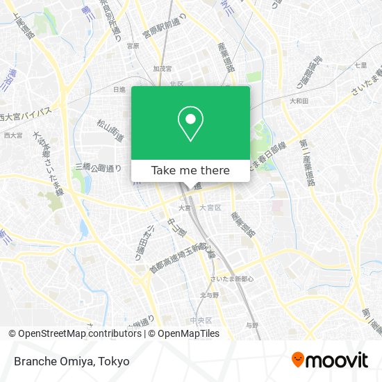 Branche Omiya map
