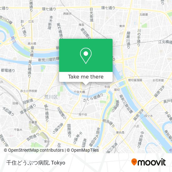 千住どうぶつ病院 map