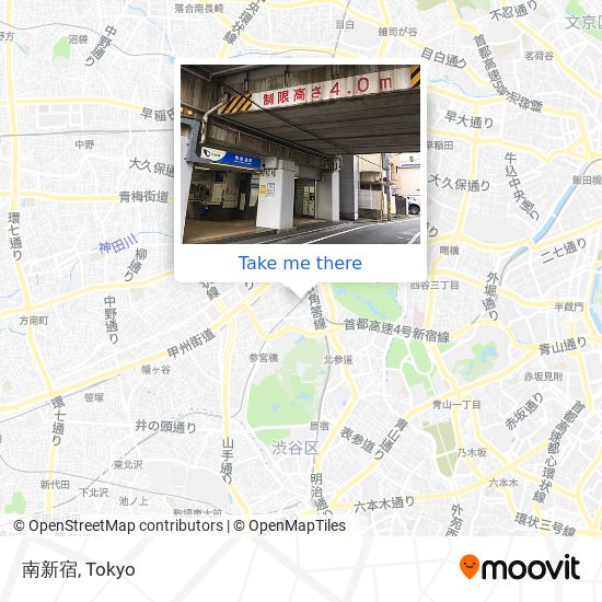 南新宿 map