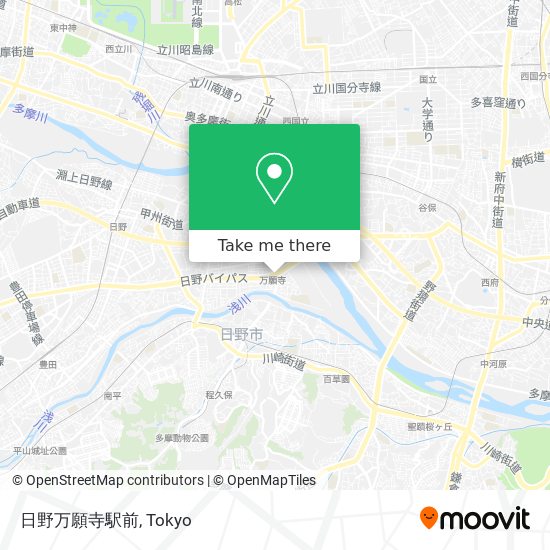 日野万願寺駅前 map