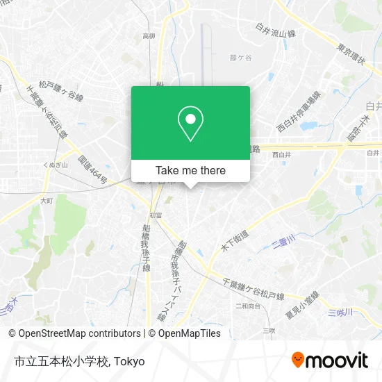 市立五本松小学校 map