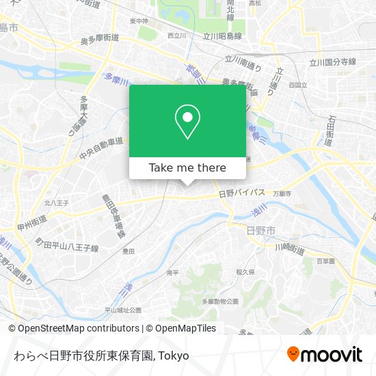 わらべ日野市役所東保育園 map