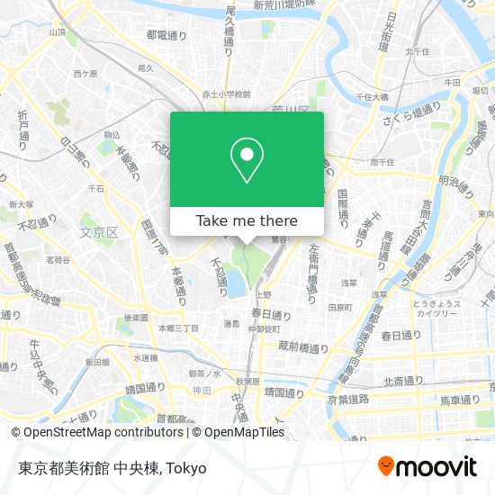 東京都美術館 中央棟 map