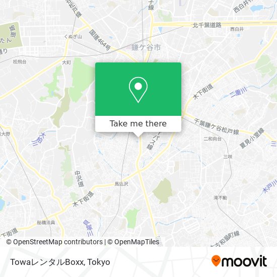TowaレンタルBoxx map