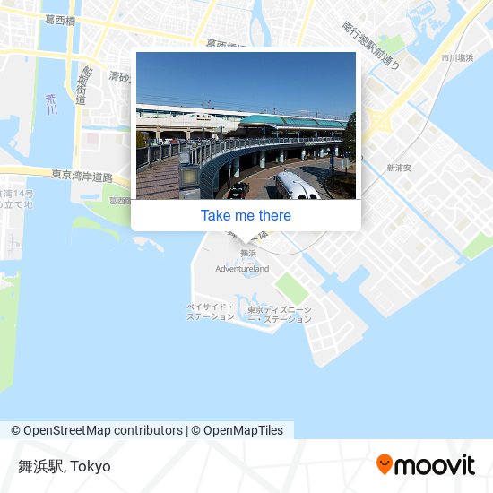 舞浜駅 map