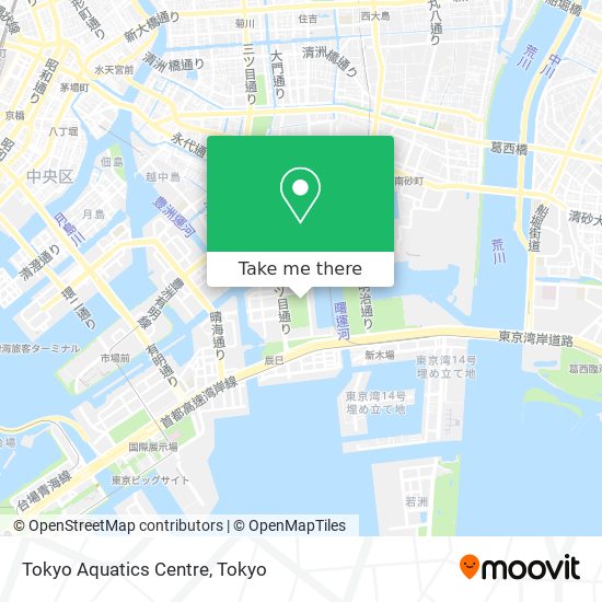 Tokyo Aquatics Centre map