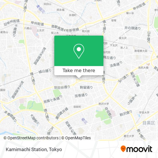 Kamimachi Station map