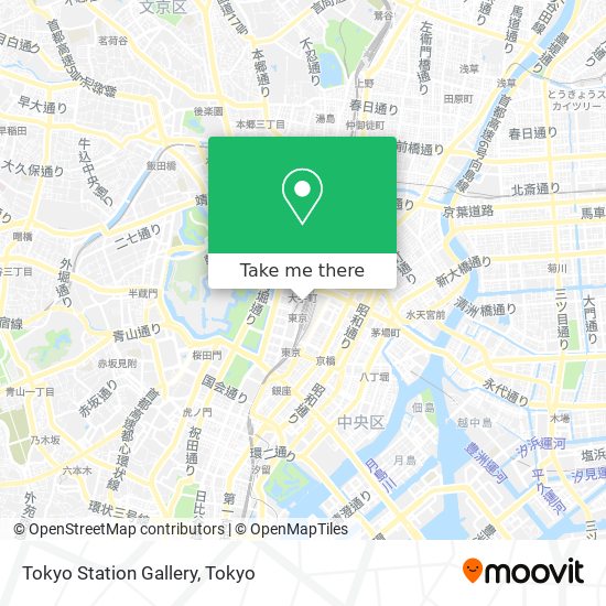 Tokyo Station Gallery map