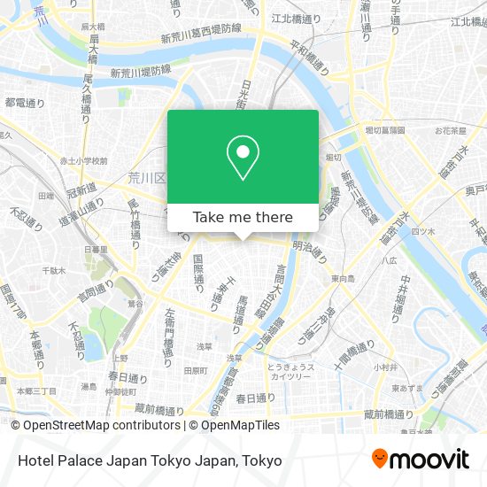 Hotel Palace Japan Tokyo Japan map