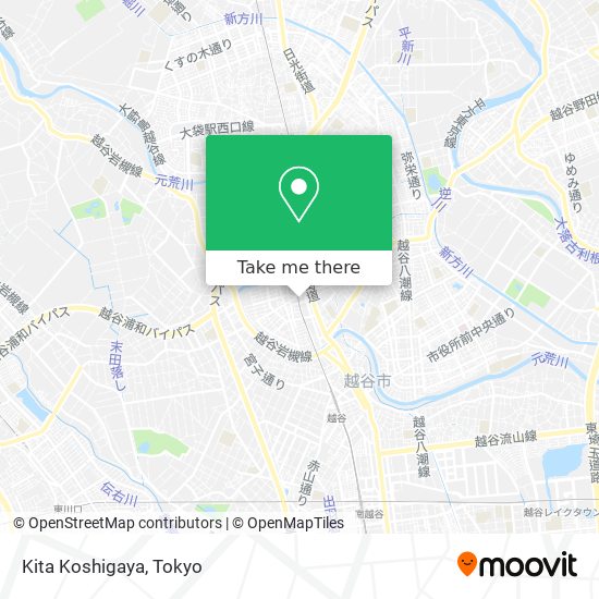 Kita Koshigaya map