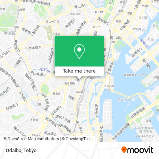 Odaiba map