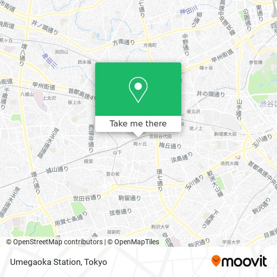 Umegaoka Station map