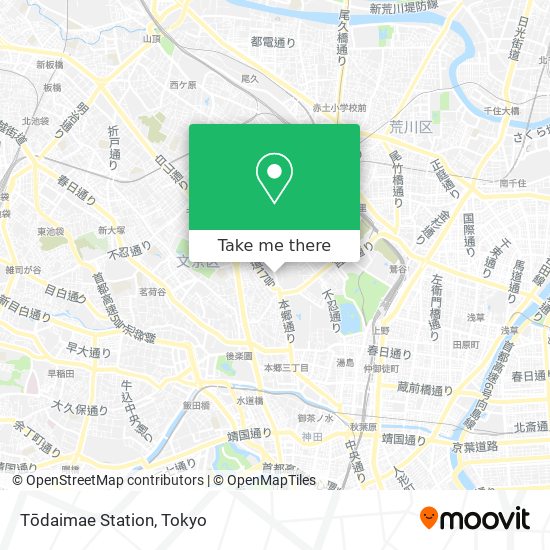Tōdaimae Station map