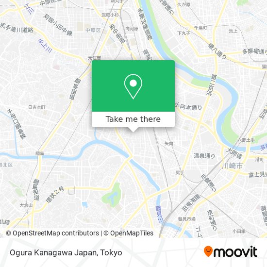 Ogura Kanagawa Japan map