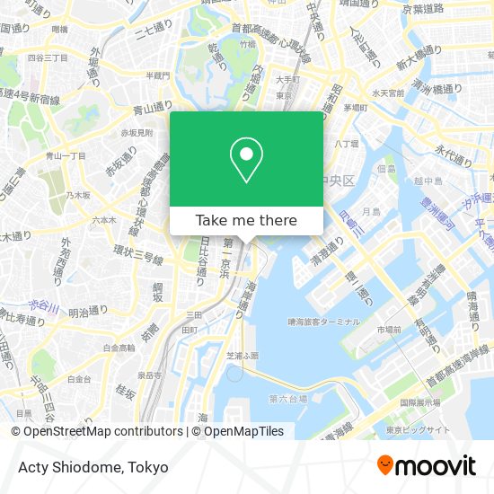 Acty Shiodome map