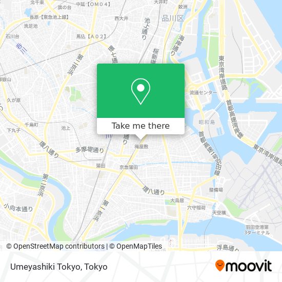 Umeyashiki Tokyo map