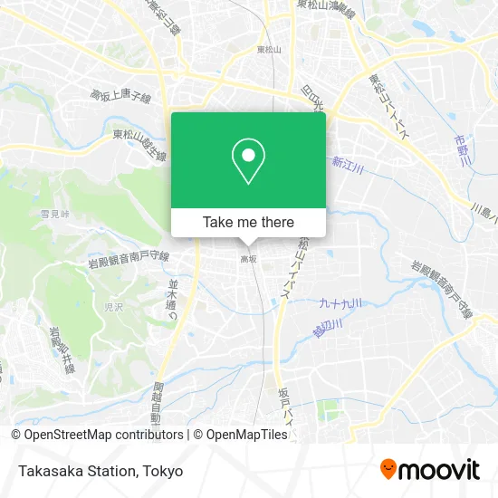Takasaka Station map