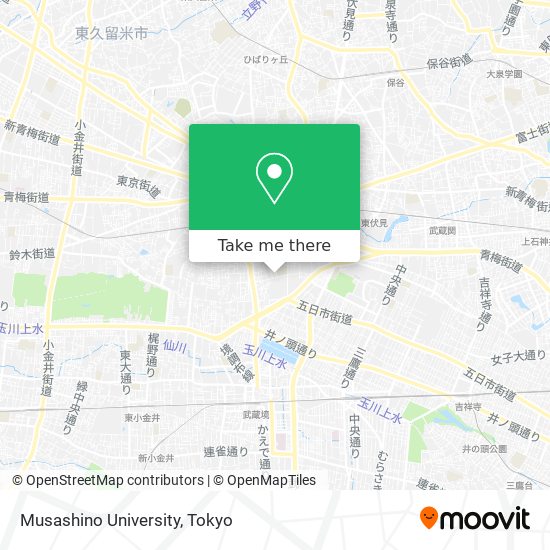Musashino University map