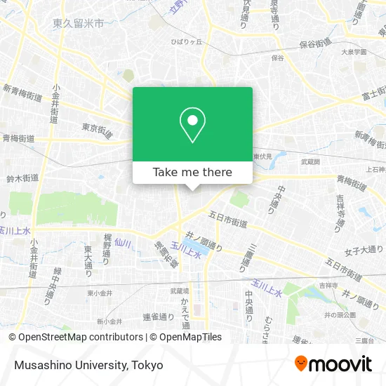 Musashino University map