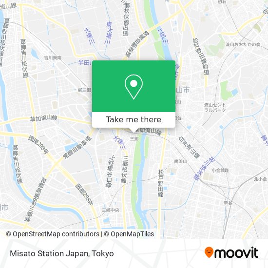 Misato Station Japan map